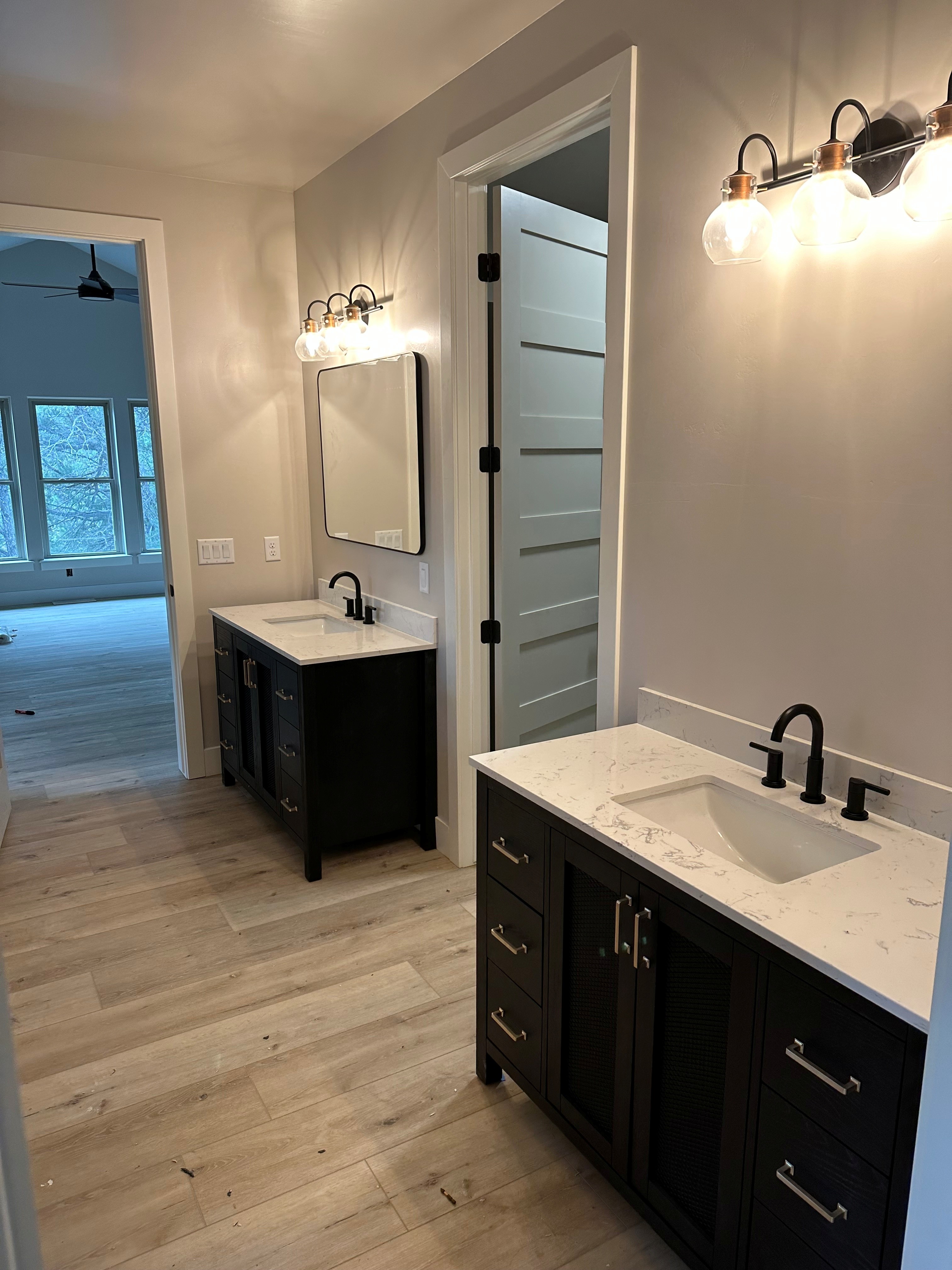 Bathroom vanity and renovation finishes
